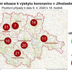 AKTUÁLNĚ z KHS: v pondělí 6. dubna byl 1 nový případ. Celkem 120 nemocných a tři uzdravení.