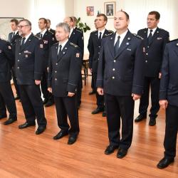 Hasiči ocenili jihočeskou hejtmanku medailí za řízení krizového štábu v době koronavirové pandemie. Stráská poděkovala hasičům za práci.