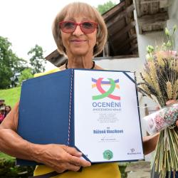 Držitelka ocenění Růžena Vinciková