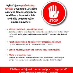Nemocnice České Budějovice a Nemocnice Prachatice vyhlašují plošný zákaz návštěv