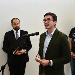 1. náměstek hejtmana Jihočeského kraje František Talíř při projevu.