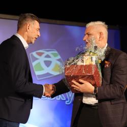 Jihočeským sportovcem roku 2022 byl v úterý večer vyhlášen hokejový útočník extraligového Motoru Č. Budějovice Lukáš Pech. Nejlepším sportovním kolektivem roku se stal HC Motor Č. Budějovice, který skončil v extralize hokeje na bronzové třetí příčce (foto: Petr Hřídel, DENÍK).