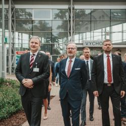 Premiér Fiala navštívil českobudějovickou nemocnici.