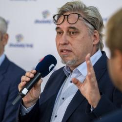 Nový maskot se představil hejtmanu Kubovi a dalším