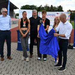 Přípravy vrcholí! Oheň Olympiády dětí a mládeže zažehne Eva Adamczyková speciální pochodní.