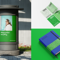 Ukázka nové vizuální identity Jihočeského kraje | Zdroj: Klára Kvízová Graphics.