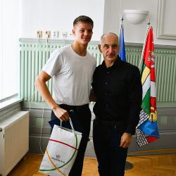 Michal Rada s hejtmanem Martinem Kubou.