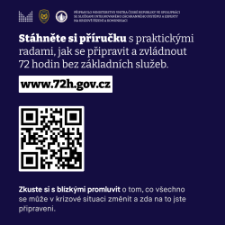 72 hodin: Jak se připravit na krizové situace a společně je zvládnout.