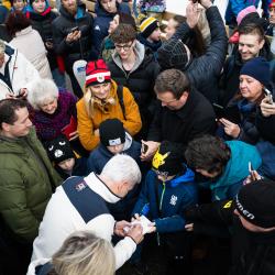 Návštěva prezidenta republiky. ČOV / Dan Kubát, Léa Decroix.