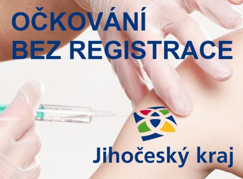 Jihočeský kraj spustí ve středu 28. července očkování bez registrace