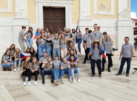 Pěvecký sbor Gymnázia Strakonice zpíval v Chorvatsku.