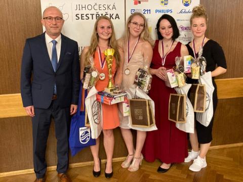 Vítězný tým SZŠ Jindřichův Hradec