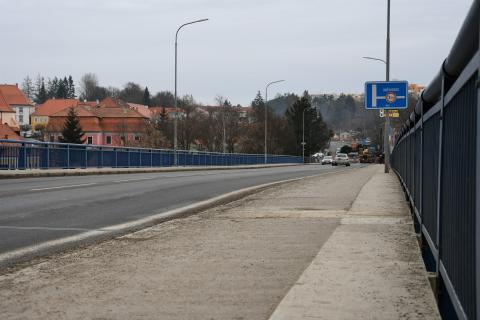 Most v Týně nad Vltavou.