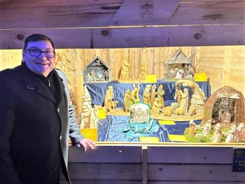 Pavel Hroch s jihočeskými betlémy.