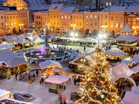 Vánoční čas na jihu Čech. České Budějovice. Foto JCCR.
