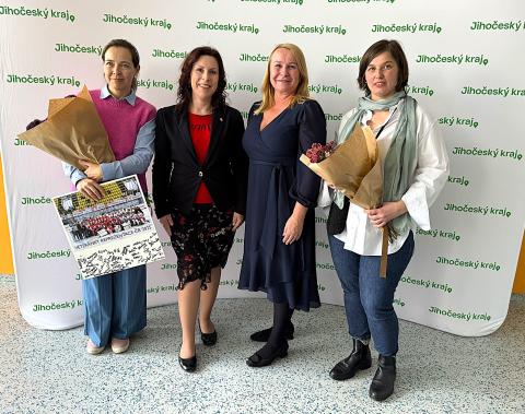 Zleva: Lucie Swierczeková, Dagmar Škodová Parmová, Lucie kozlová, Marie Marková.