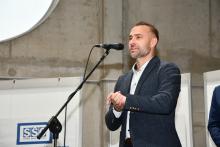 Náměstek hejtmana Jihočeského kraje pro oblast školství David Štojdl zahájil výstavu Vzdělání a řemeslo 2024.