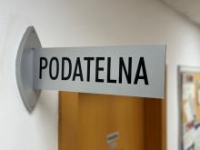 Dočasné přestěhování podatelny Krajského úřadu Jihočeského kraje.
