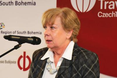 Hejtmanka Ivana Stráská.
