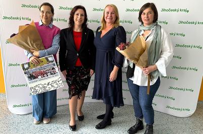 Zleva: Lucie Swierczeková, Dagmar Škodová Parmová, Lucie kozlová, Marie Marková.