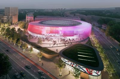 Prezentace architektů vítězného návrhu na Centrum míčových sportů