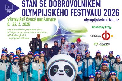Přidej se do týmu dobrovolníků na Olympijském festivalu 2026 v Českých Budějovicích!