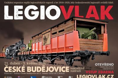 Legiovlak přijíždí do Českých Budějovic. Přibližuje příběh legionářů i celé rodině.